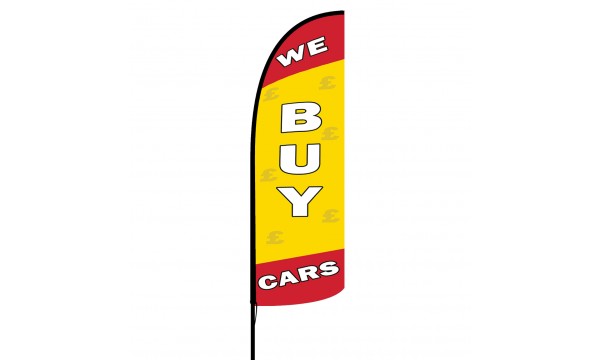 We Buy Cars Custom Advertising Flag
